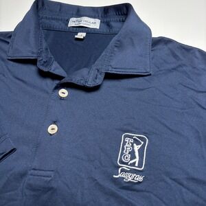 Peter Millar Summer Comfort TPC Sawgrass Golf Polo Shirt Men S Navy short sleeve